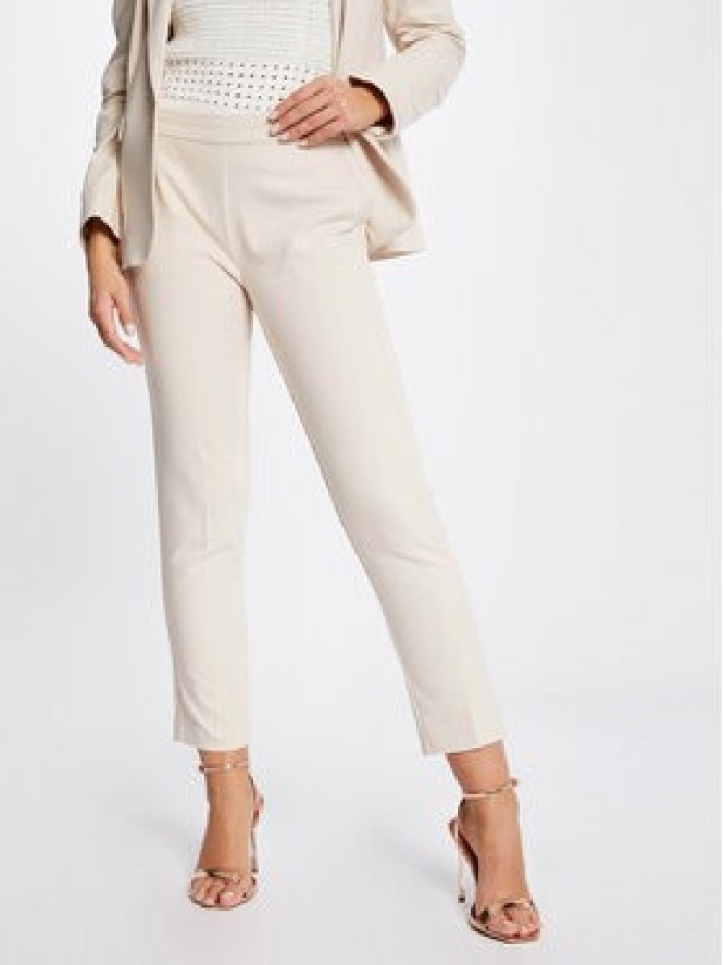 Morgan Spodnie materiałowe 211-PROSY.F Beżowy Slim Fit