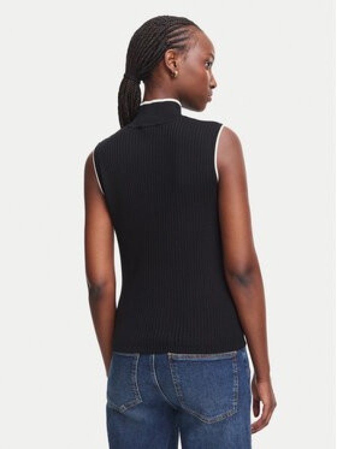 Luisa Spagnoli Bluzka Menelao 100467 Czarny Regular Fit
