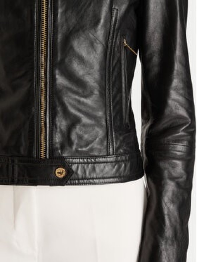 Marciano Guess Kurtka skórzana 6RGL09 7133A Czarny Regular Fit