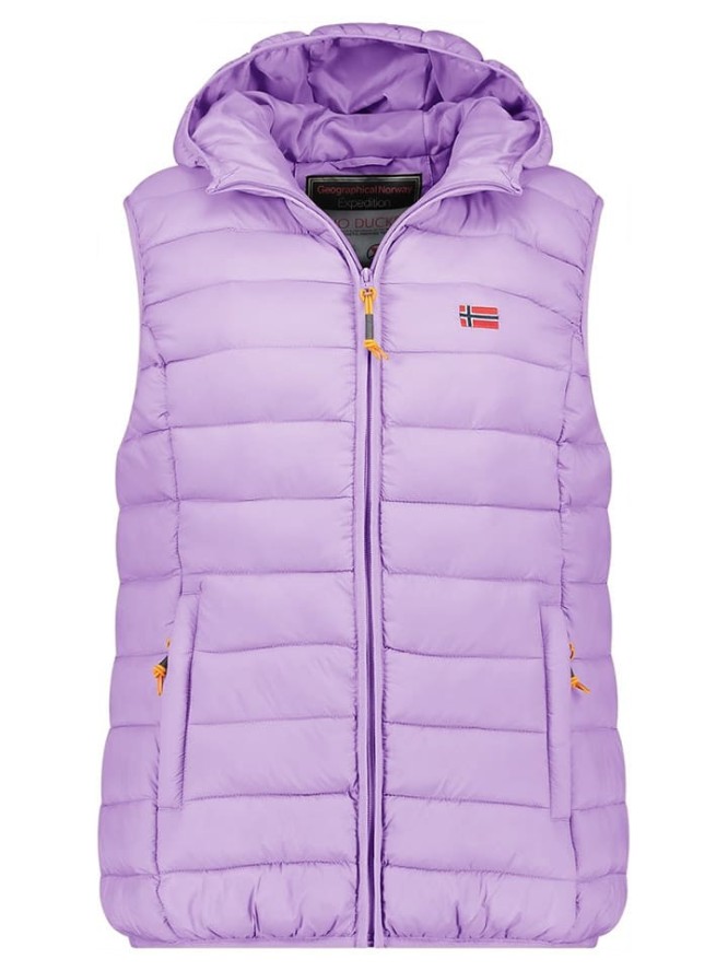 Geographical Norway Kamizelka pikowana "Vatikolor" w kolorze fioletowym rozmiar: L