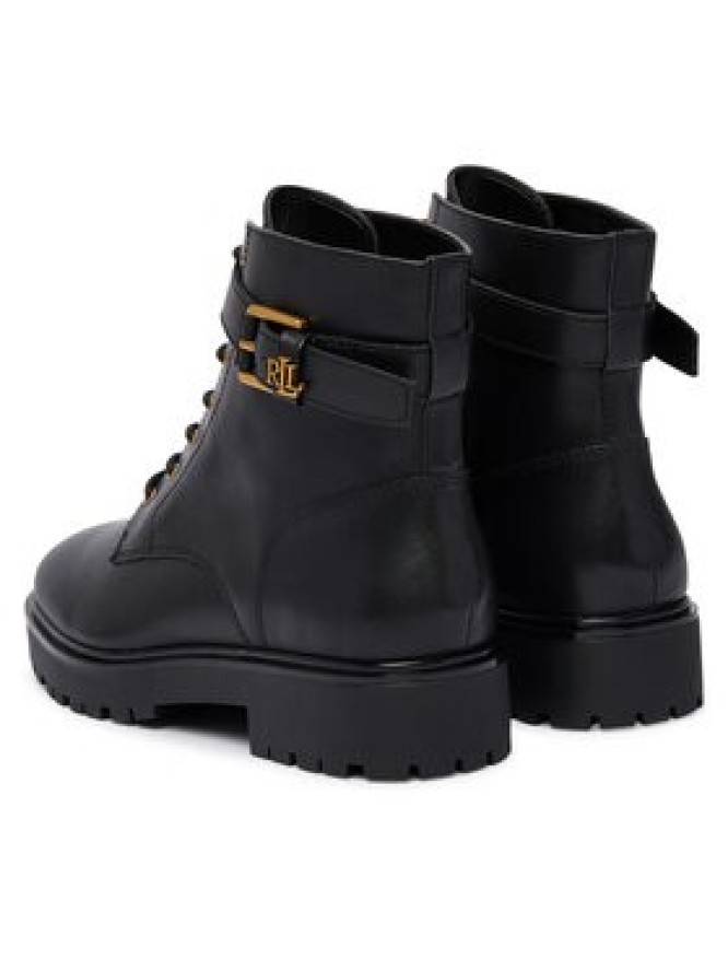 LAUREN RALPH LAUREN Trzewiki Allyson Logo Bo Bte 802P12046001 Czarny