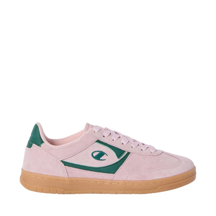 Buty damskie Champion CL78 SP, retro, zamszowe, różowe