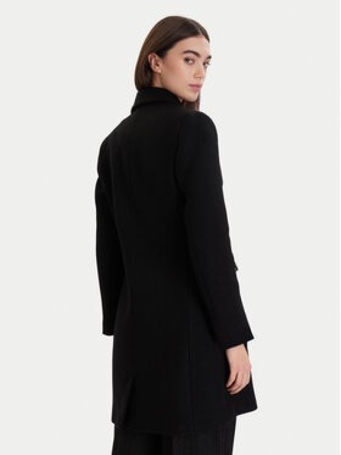 Morgan Płaszcz wełniany 252-GATIM.F Czarny Regular Fit