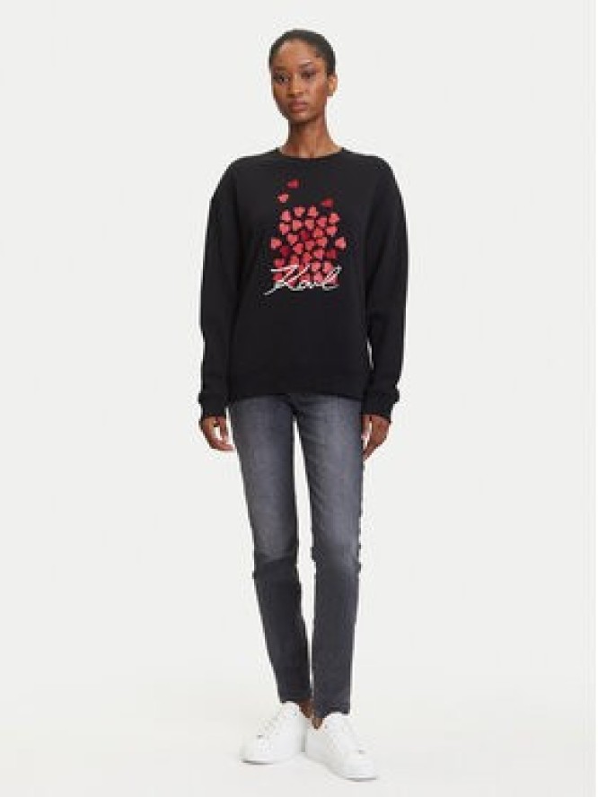 KARL LAGERFELD Bluza A3W20006 Czarny Regular Fit