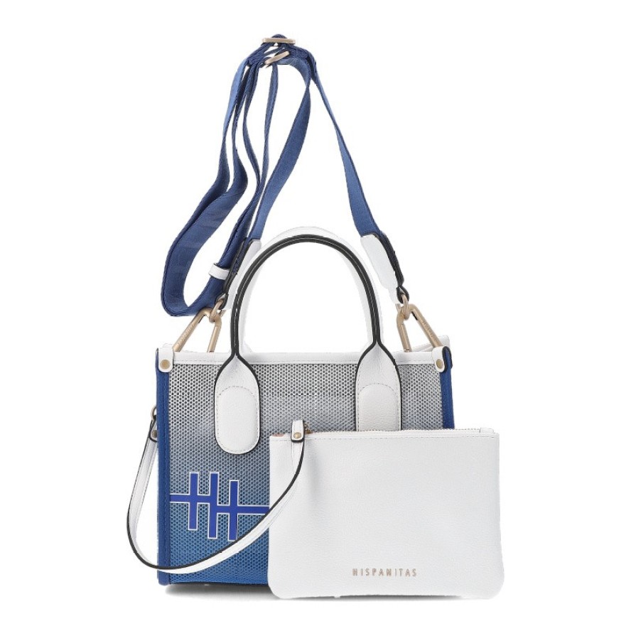 Granatowa Torebka Hispanitas Stylowy Kuferek Damskie