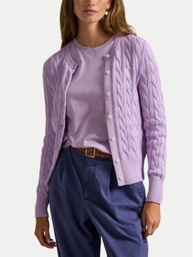 Polo Ralph Lauren Kardigan 211971868506 Fioletowy Slim Fit