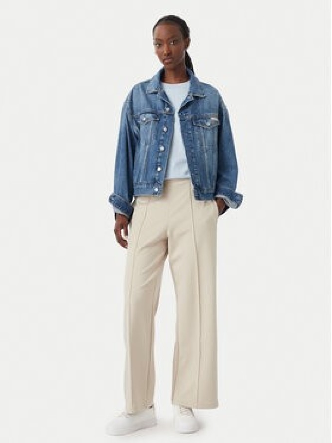 Calvin Klein Spodnie materiałowe LV044G210G Beżowy Relaxed Fit