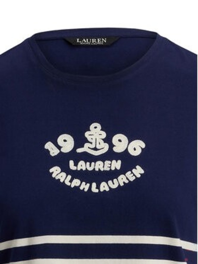 LAUREN RALPH LAUREN T-Shirt 200B21056001 Granatowy Relaxed Fit