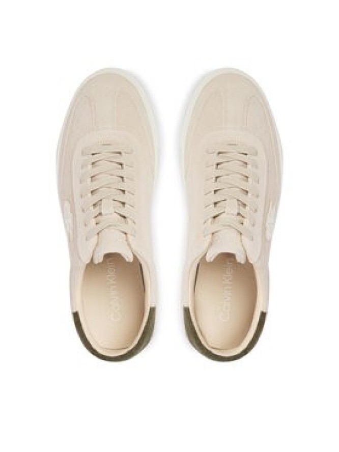 Calvin Klein Sneakersy Low Pro Cups Wt Suede Mg HW0HW03144 Beżowy