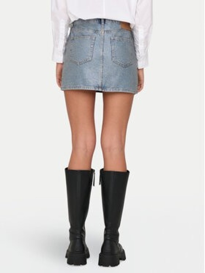 ONLY Spódnica jeansowa Hollywood 15342137 Niebieski Regular Fit