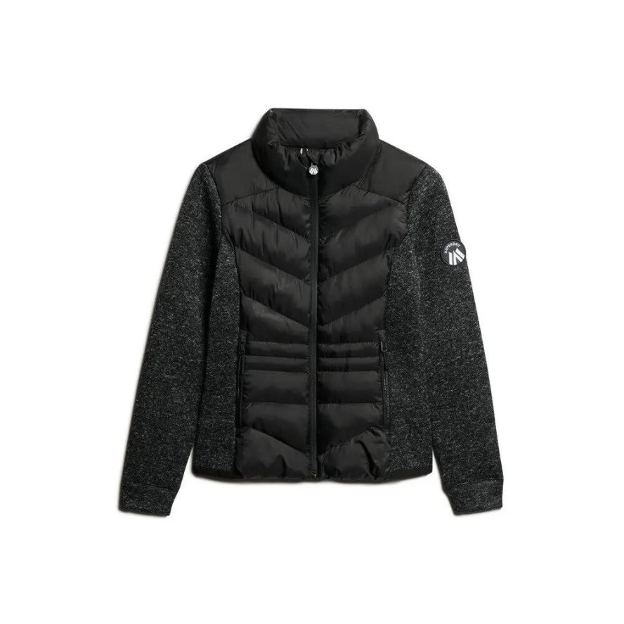 Kurtka hybrydowa dzianinowa damska Superdry Storm