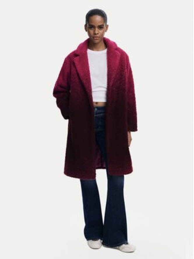 Desigual Płaszcz zimowy Icecream 25WWEW64 Różowy Relaxed Fit