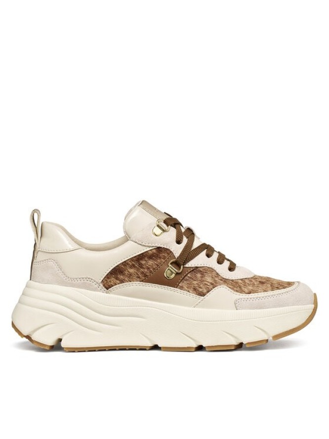 Geox Sneakersy D Diamanta D36UFE 0QS22 C1S5V Biały