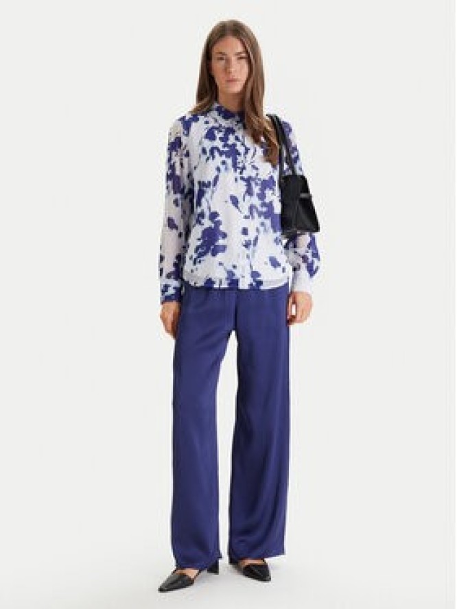 Calvin Klein Spodnie materiałowe LV044F611G Granatowy Regular Fit