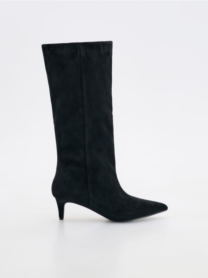 Kozaki na obcasie - czarny