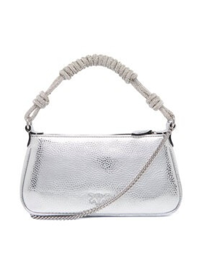 PINKO Torebka Half Moon Baguette Mini AI 25-26 PLTT 105915 A2WD Srebrny