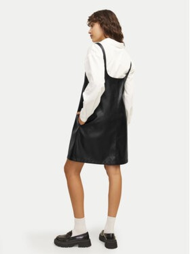 JJXX Sukienka z imitacji skóry Stella 12262769 Czarny Regular Fit