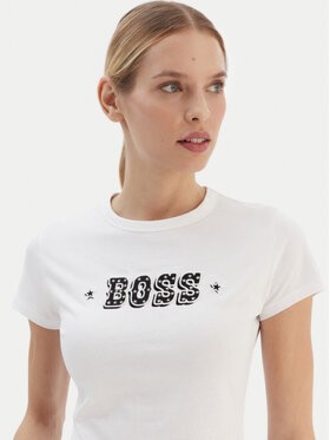 BOSS T-Shirt Endora 50545287 Biały Regular Fit