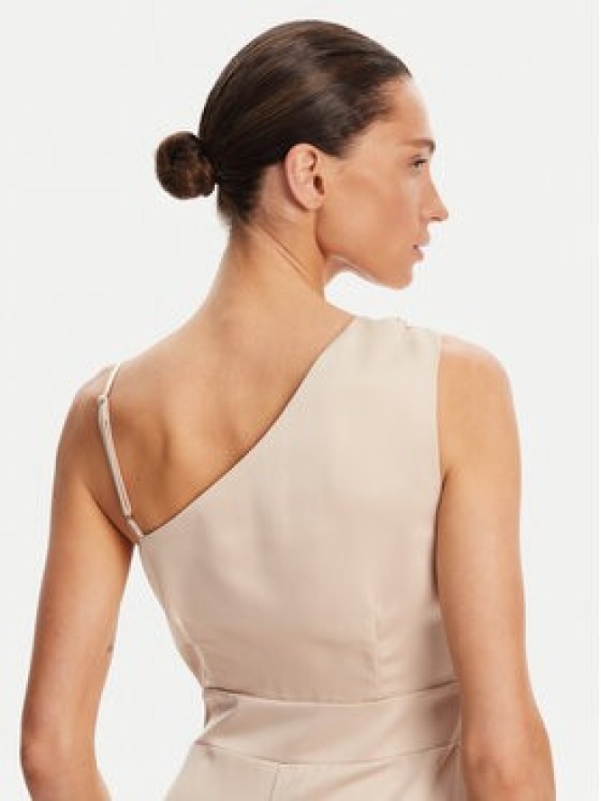 Rinascimento Sukienka wieczorowa CFC0124351003 Beżowy Regular Fit