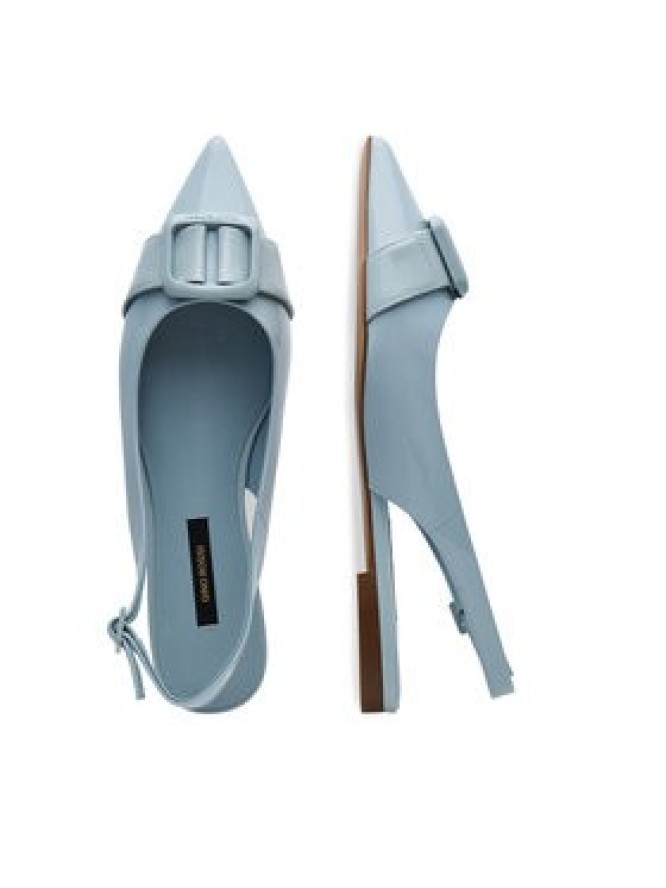 GINO ROSSI Baleriny AGORA-V1166-01-1 Niebieski