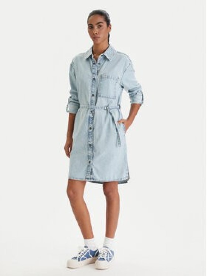 Guess Jeans Sukienka jeansowa W6RK26 D5M83 Niebieski Regular Fit