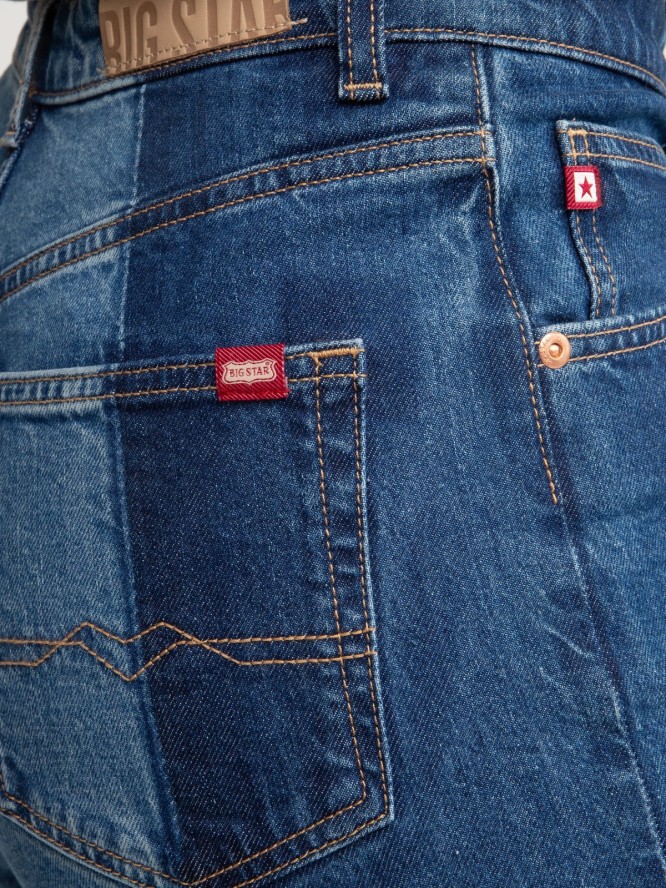 Jeansy damskie dwukolorowe niebieskie Avril 491