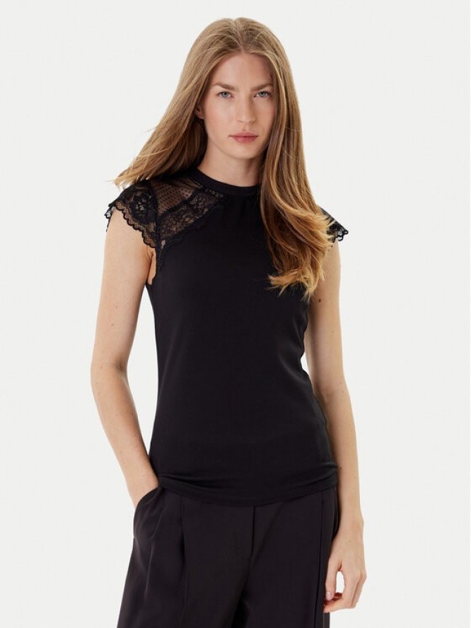 Morgan Bluzka 252-DODO Czarny Slim Fit