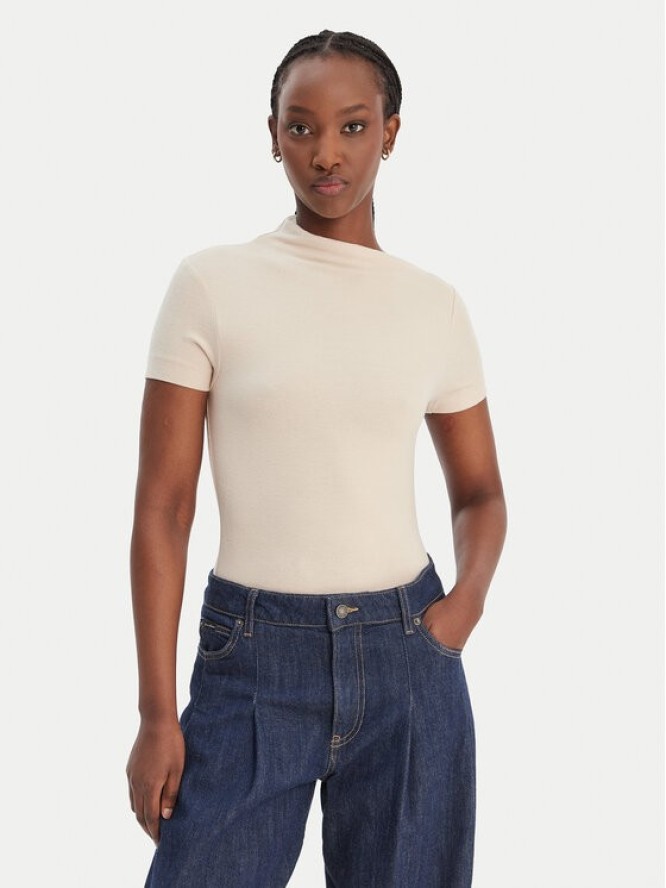 Guess Bluzka W6RP16 KD012 Beżowy Regular Fit