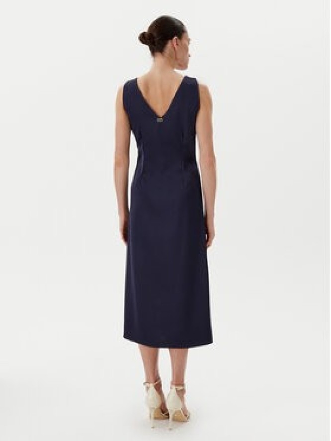 Rinascimento Sukienka koktajlowa CFC0122928003 Granatowy Regular Fit