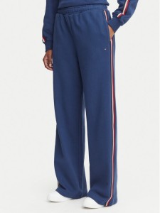 Tommy Hilfiger Spodnie dresowe UW0UW06628 Niebieski Wide Leg