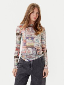 Guess Bluzka W5YP43 KBBF2 Kolorowy Slim Fit