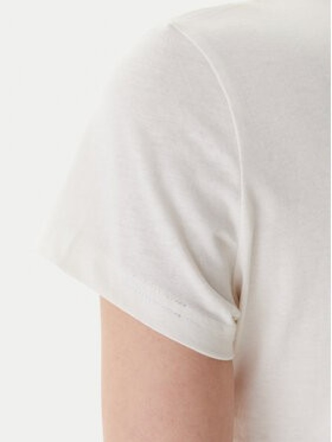 Mustang T-Shirt Loa 1016754 Écru Slim Fit