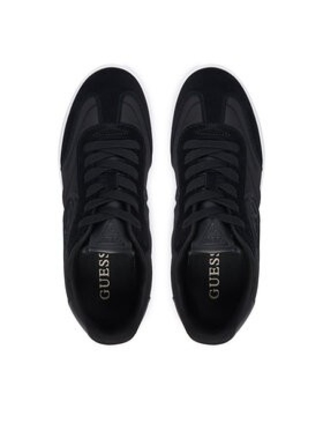 Guess Sneakersy FLTJAC LEA12 Czarny
