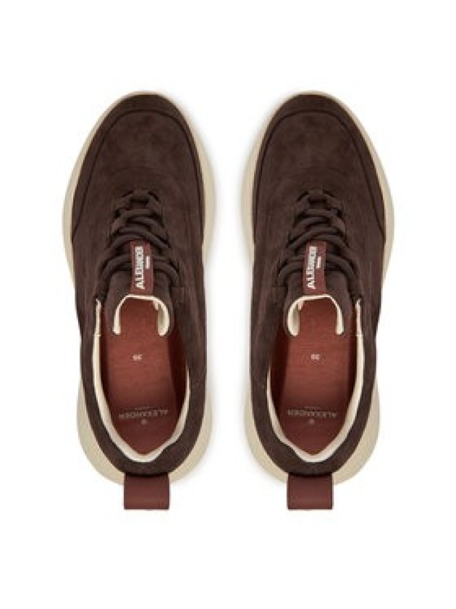 Alexander Smith Sneakersy London ALBEEPW-9660 Brązowy ciemny