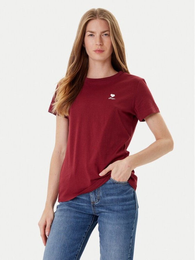 BOSS T-Shirt C_Esogo_3 50545288 Bordowy Regular Fit