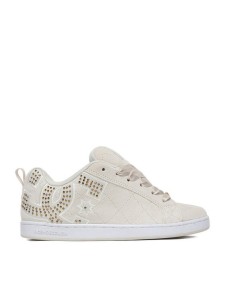 DC Shoes Sneakersy EO-COURT GRAFFIK SE DC01666102 Écru