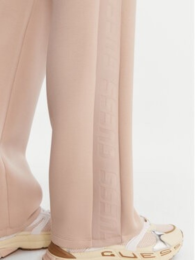 Guess Spodnie dresowe V3RB21 K7UW2 Beżowy Regular Fit