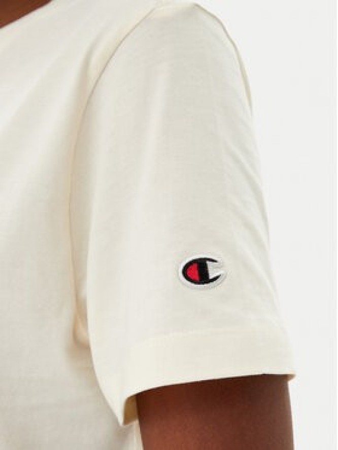 Champion T-Shirt 118090 Écru Slim Fit