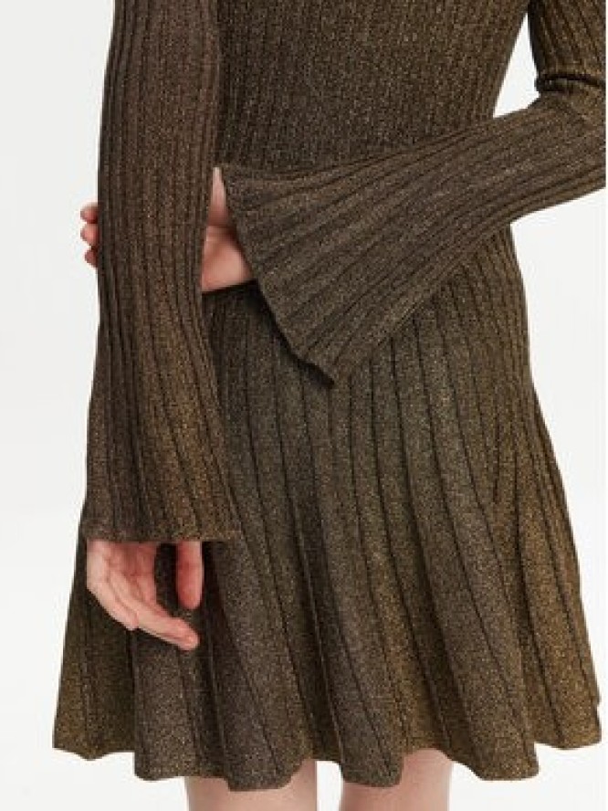 STAUD Sukienka dzianinowa Raquel R25R2116LX Zielony Slim Fit