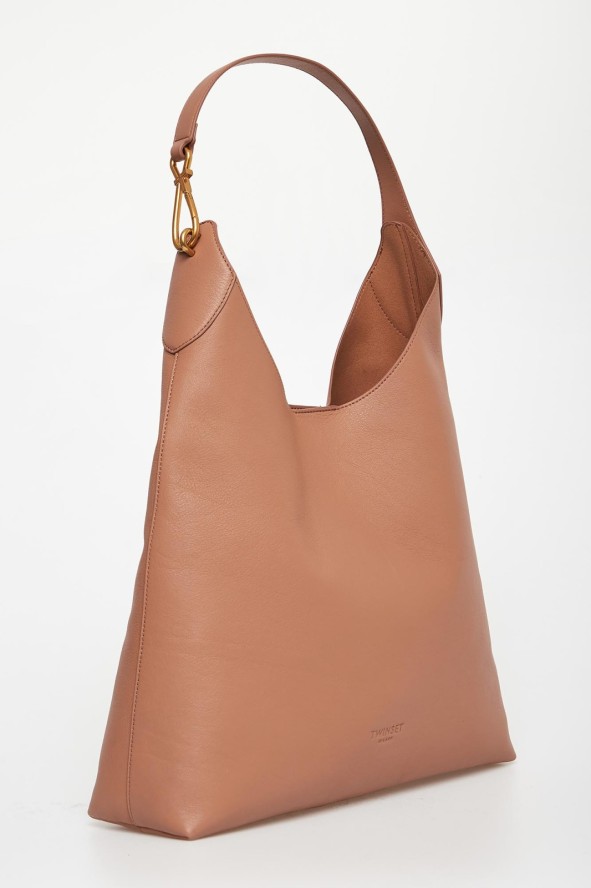 Torebka skórzana hobo TWINSET