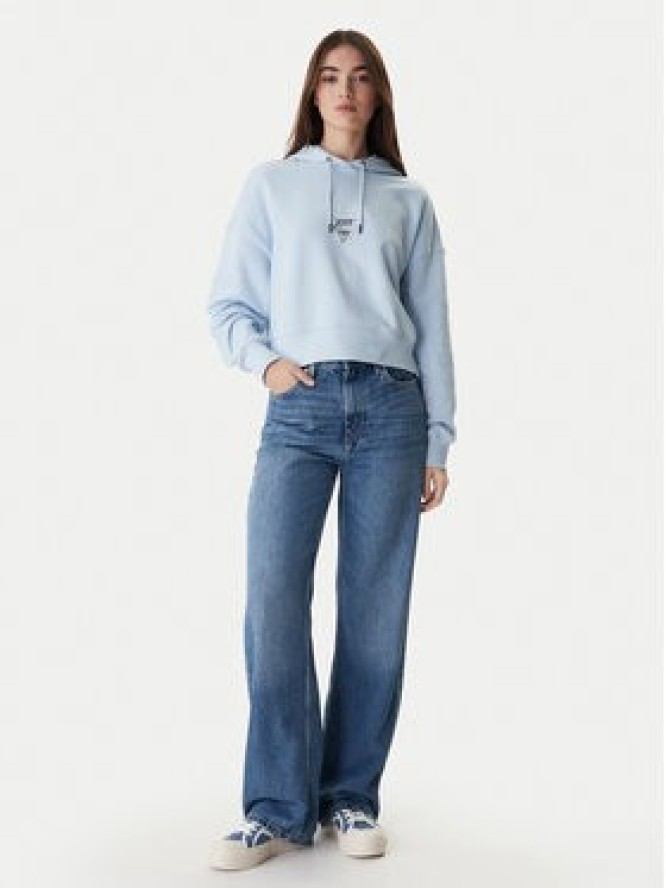 Guess Jeans Bluza W6RQ00 K68I4 Błękitny Relaxed Fit