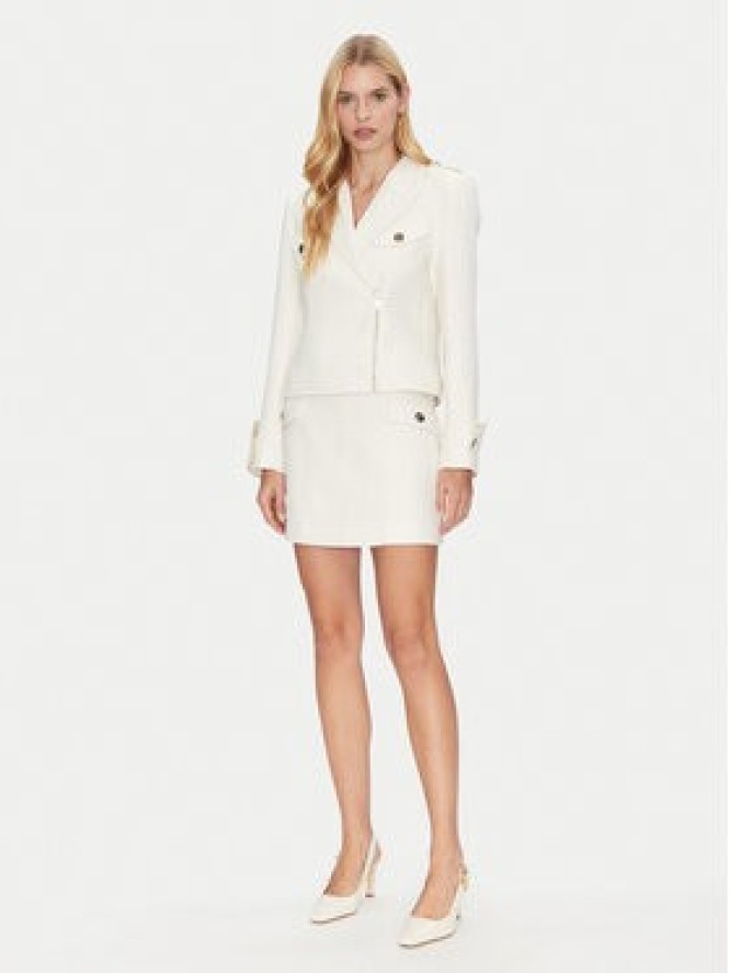 Bruuns Bazaar Spódnica ołówkowa Platanus BBW4581 Biały Slim Fit