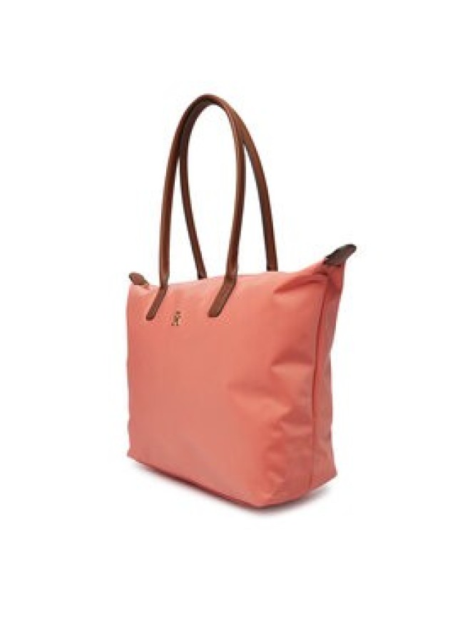 Tommy Hilfiger Torebka Popette Tote AW0AW17711 Koralowy