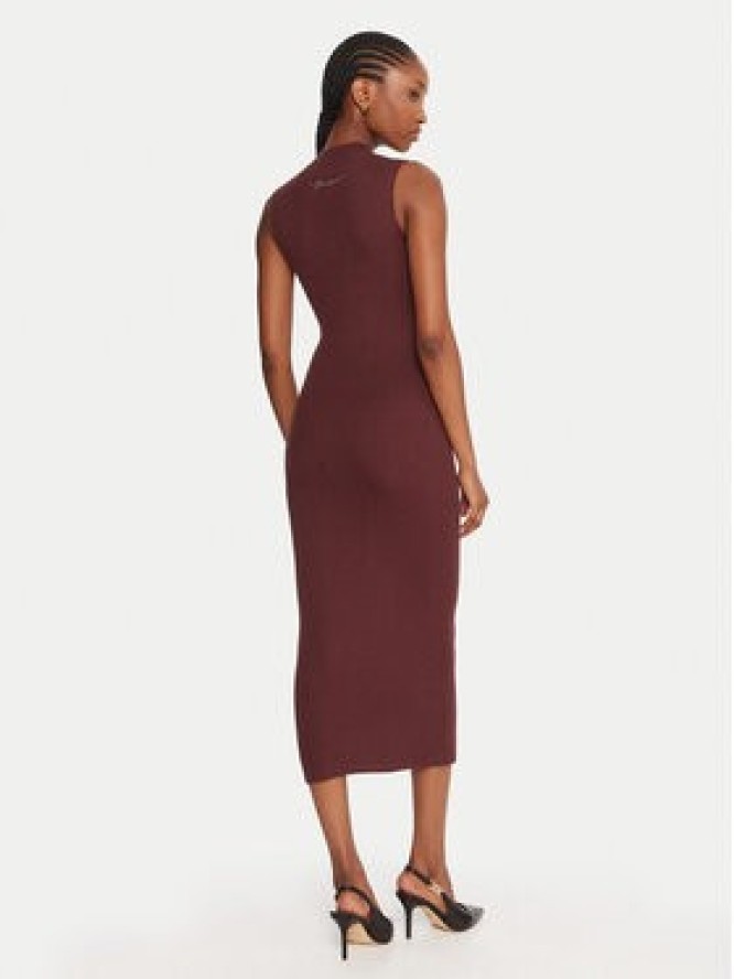 Guess Sukienka dzianinowa W5BK23 Z3OW2 Brązowy Slim Fit
