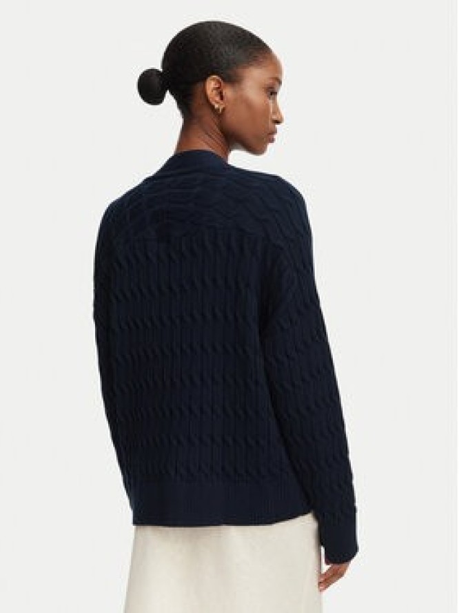Tommy Hilfiger Kardigan WW0WW50078 Granatowy Relaxed Fit