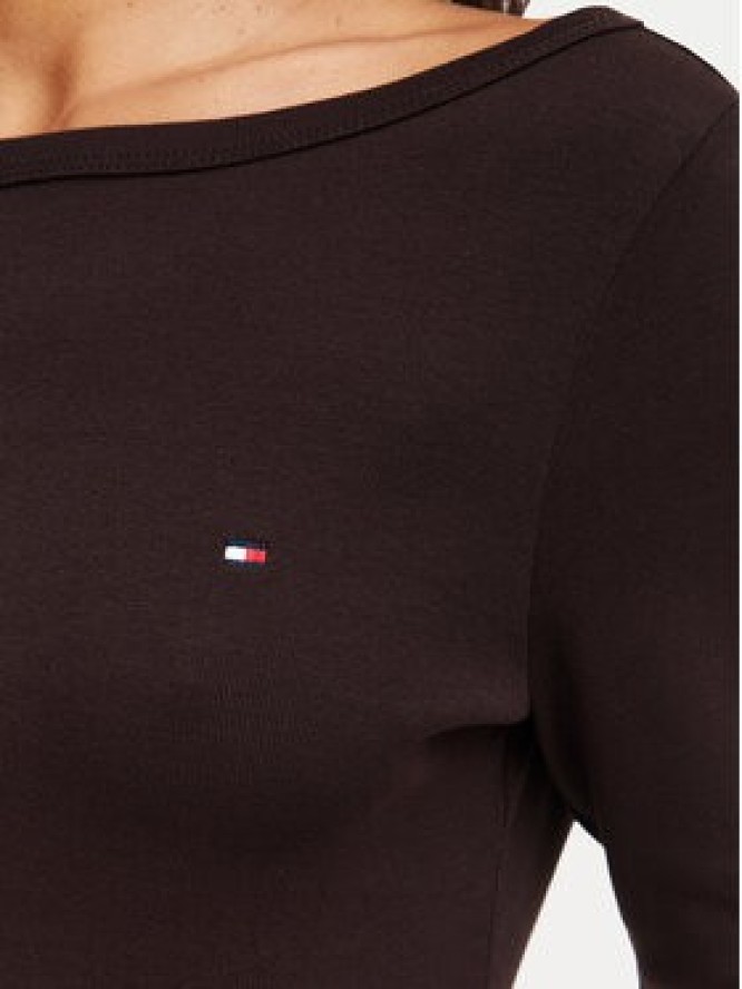 Tommy Hilfiger Bluzka Cody WW0WW49928 Brązowy ciemny Regular Fit