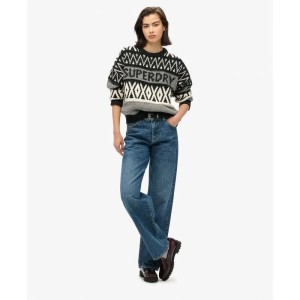 Sweter z wzorem damski Superdry