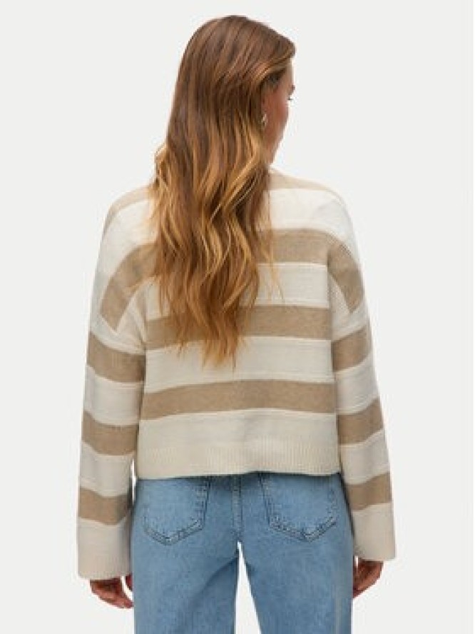 Vero Moda Sweter Inez 10331538 Beżowy Regular Fit