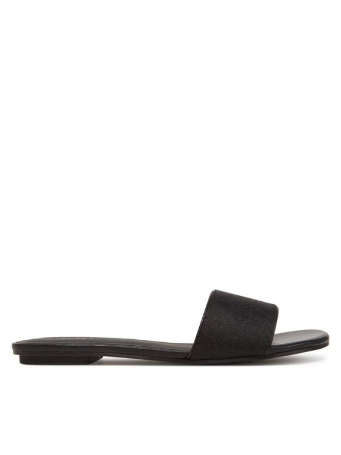 Calvin Klein Klapki Flat Slide Jacq HW0HW02389 Czarny
