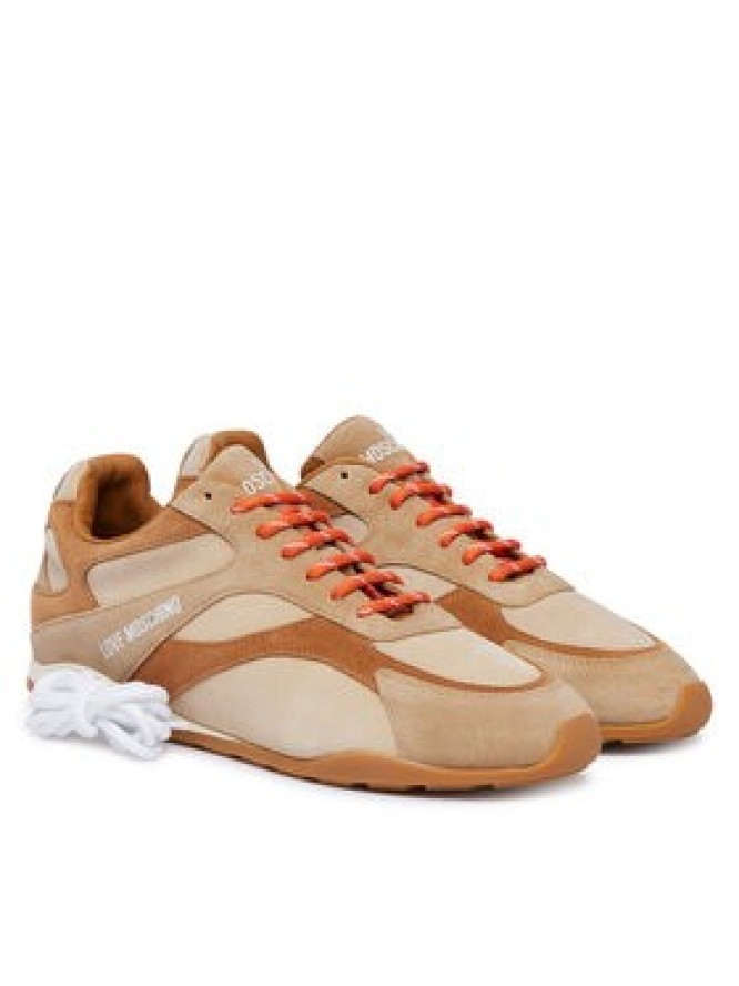LOVE MOSCHINO Sneakersy JA15352G1PIGC10A Brązowy